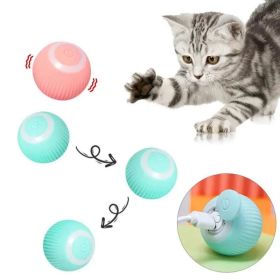 Electric Dog Cat Ball Toy,Indoor Large And Small Cat Dog Interactive Intelligent Rolling Pet Ball (Option: Green)