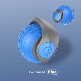 New Interactive Cat Toys Ball Auto Electric Rolling Ball Toys For Cat Kitty Pets Smart Automatic Teaser USB Rechargeable Cat Toy Pet Products (Option: Sapphire Blue)